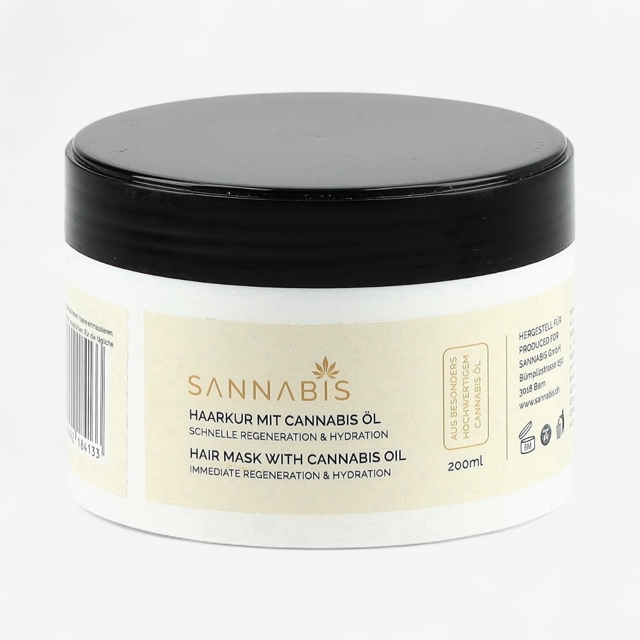 Sannabis Haarkur mit Cannabis Öl